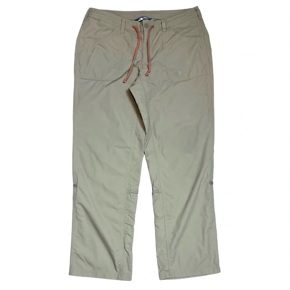 The North Face Women's Horizon Tempest Roll Up Pants‎ in Tan Dune Beige Sz 14
